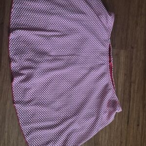 Pink and White Checkered Women's Skirt